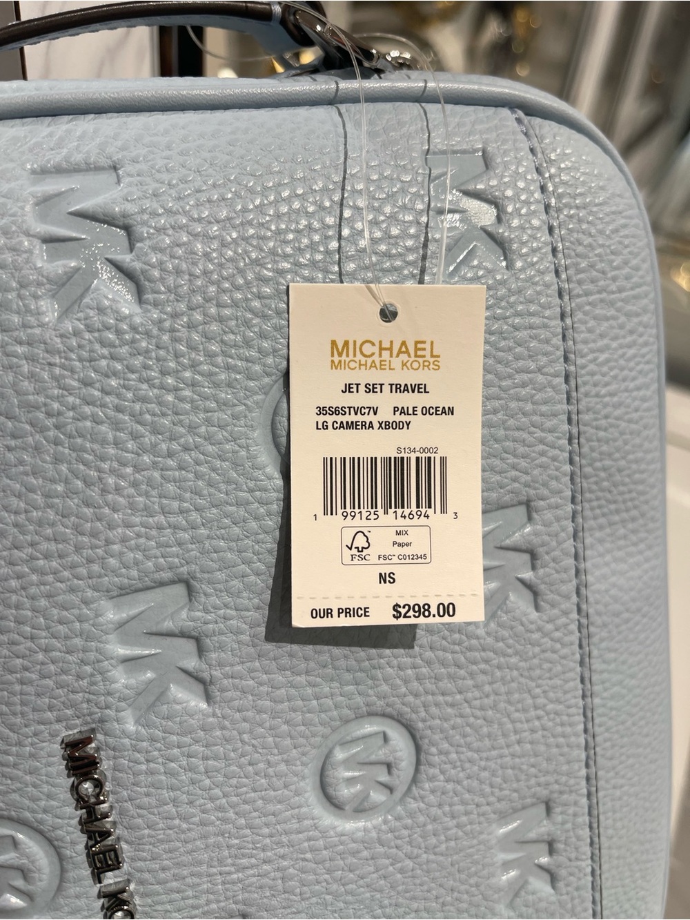 Michael Kors Jet Set Travel Lg Logo Debossed EW Camera Crossbody
Pale Ocean
NWT - Picture 12 of 16
